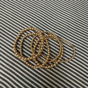 Alexa Leigh Gold Beaded Bracelet Set